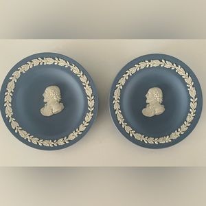 Vintage jasper blue Wedgwood small dishes 2